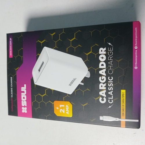 Cargador Soul USB 2.1 Amp